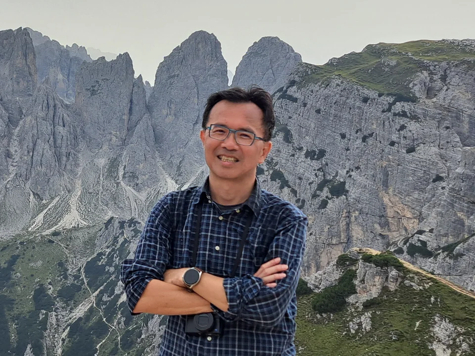 Prof. Wei-Po Huang in the Dolomites